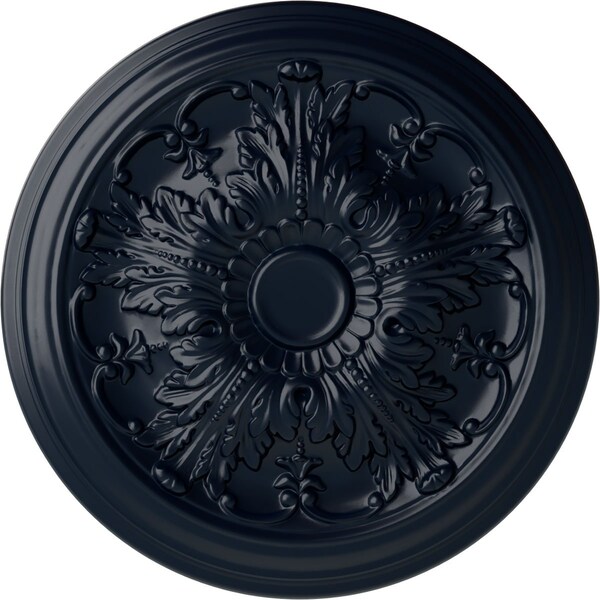 Ekena Millwork Damon Ceiling Medallion (Fits Canopies up to 3 3/8"), Hand-Painted Midnight Dream, 20"OD x 1 1/2"P CM20DAMDF - main